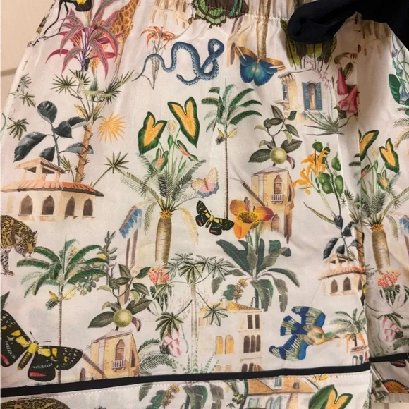 NWOT Katie Kime Animal Kingdom Modal/Cotton Blend Pajama Shorts - Picture 5 of 6